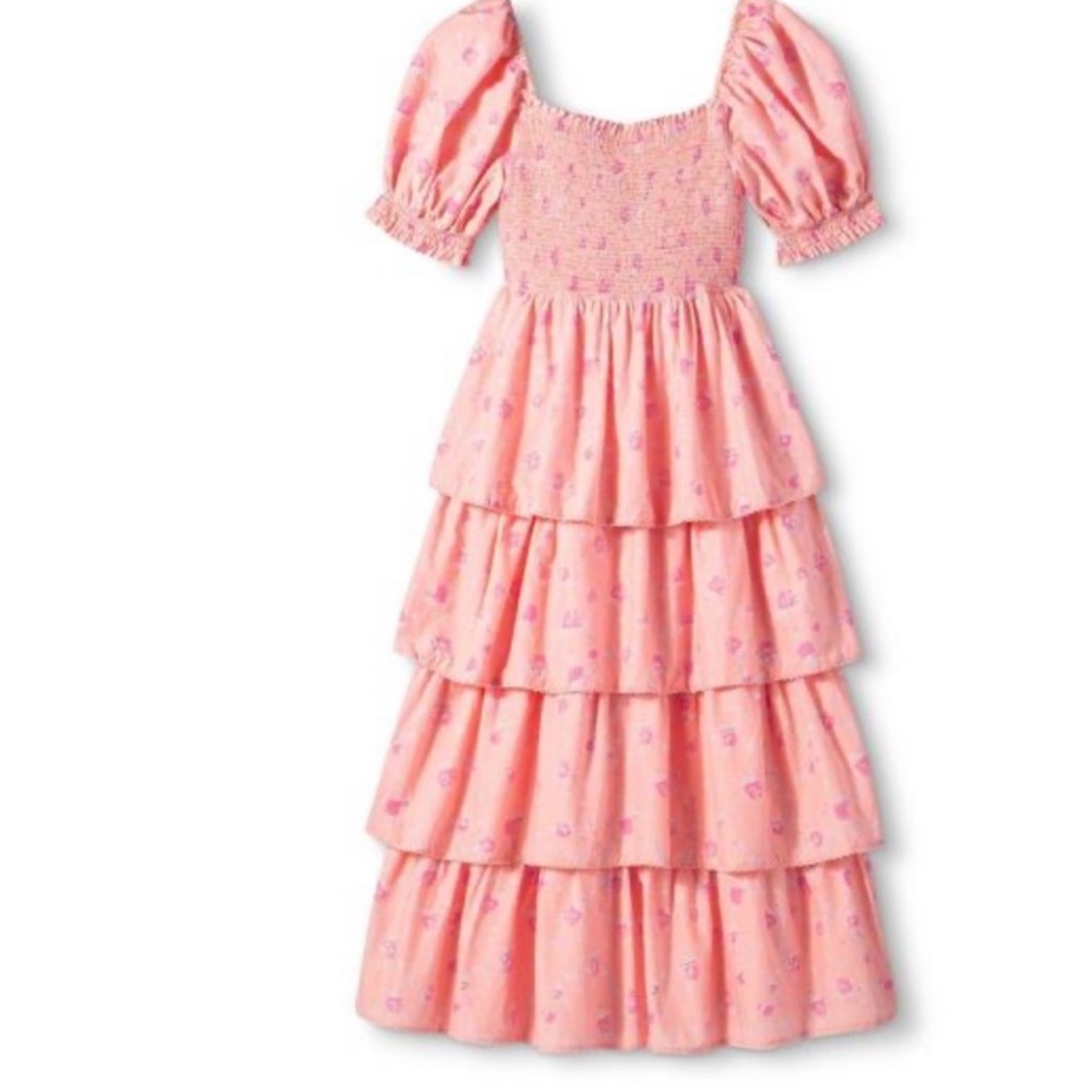 Target X LoveShackFancy pink floral dress size L